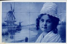 CPA Fantaisie Enfant Moulin a vent