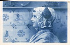 CPA Fantaisie Enfant Moulin a vent