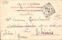 Palazzo del Podesta de Firenze de la POSTAL de la VENDIMIA