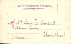 VINTAGE POSTCARD Genova Piazza Acquaverde E monumento has Colombo