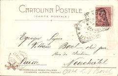 VINTAGE POSTCARD Genova Panorama Preso Paved Rosazza Villa