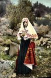 VINTAGE POSTCARD Costumio Siciliano Sicily Folklore Woman