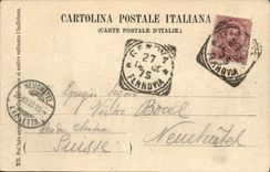Di Milano de Ricordo de la POSTAL de la VENDIMIA
