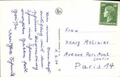 VINTAGE POSTCARD Luxembourg Hello