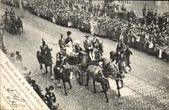 CPA Bezoek van HM de Koningin Amsterdam September 1910 