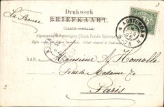 CPA Bezoek van HM de Koningin Amsterdam September 1910 