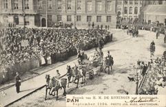 CPA Bezoek Van Koningin Amsterdam Septembre 1904 