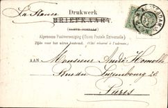 CPA Bezoek Van Koningin Amsterdam Septembre 1904 