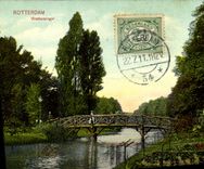 VINTAGE POSTCARD Rotterdam Westersingel