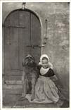 CPA Zeeland walcheren Enfant Chien Folklore 