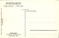 VINTAGE POSTCARD Baden Baden Left year der OOs Beim Englischen Hof