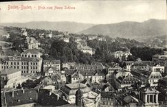CPA Baden Baden Blick Vom Neuen Schloss