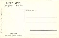 CPA Baden Baden Vom Neuen Schloss gesehen