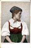 VINTAGE POSTCARD Volkstracht Von Schapbach Woman Folklore
