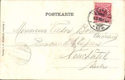 VINTAGE POSTCARD Leipzig Concerthall