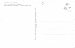 VINTAGE POSTCARD Gastehaus Schloss Hachhausen has Neckar uber Mosbach Baden