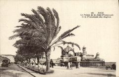 VINTAGE POSTCARD Nice the Palate of the Pier Walk and the walk of the English