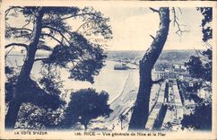 Opinión de la POSTAL de la VENDIMIA Niza de Niza y del mar