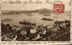 CPA Nice L'escadre en rade Bateau