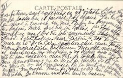 Niza interior de la POSTAL de la VENDIMIA del districto portuario de los barcos de Riquier