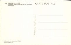 De la VENDIMIA de la POSTAL de Vence cáscaras bastante del blanco visto del camino de Tourrettes