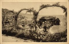 CPA Monaco Vue Prise entre les fleurs