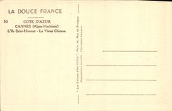 VINTAGE POSTCARD Cannes Holy Iie Honorat