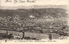 CPA Nice Vue Prise du chateau Le Grand Hotel