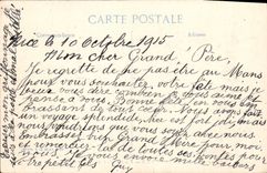 POSTAL de la VENDIMIA Niza vista del castillo el hotel grande