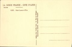 D Eze de Eze Saint Laurent de la POSTAL de la VENDIMIA