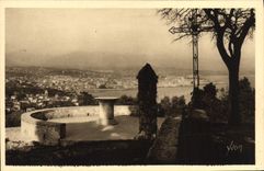 VINTAGE POSTCARD Antibes Panoramic View