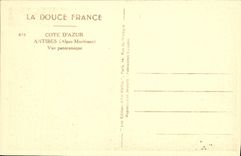 VINTAGE POSTCARD Antibes Panoramic View