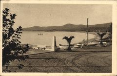 VINTAGE POSTCARD Roads of Bormes and Lavandou