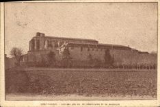 VINTAGE POSTCARD Saint Maximin Brood RR Dominicains and the basilica