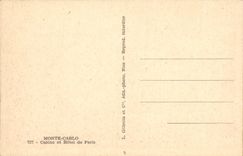 CPA Monte Carlo Casino et Hotel de Paris