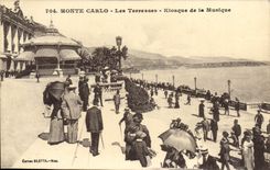 CPA Monte Carlo Casino Les Terrasses Kiosque de la Musique