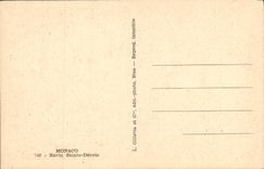 VINTAGE POSTCARD Monaco Ravine Sainte Excessively pious woman Train