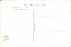 VINTAGE POSTCARD Fair Colonial International of Paris the fountain of the totems