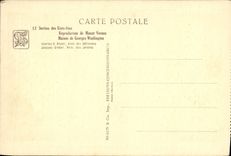 VINTAGE POSTCARD Fair Colonial International Of Paris 1931 Section of the Reproduction United States of the Mount Vernon Washington