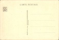 VINTAGE POSTCARD Fair Colonial International Of Paris 1931 Garden of Belgian Congo House of transport