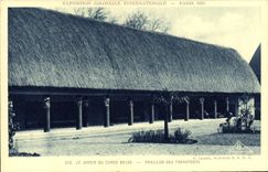 CPA Exposition Coloniale Internationale De Paris 1931 Jardin du Congo Belge Pavillon des transports 