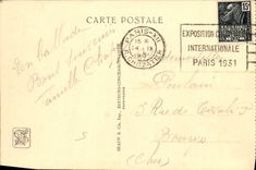 VINTAGE POSTCARD Fair Colonial International Of Paris 1931 House of French Equatorial Africa