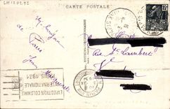 CPA Exposition Coloniale Internationale Paris AOF Le palais vu de la terrasse inferieure du restaurant