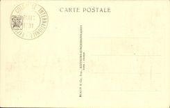 VINTAGE POSTCARD Fair Colonial International Paris 1931 Reconstitution of the indigenous village the carpets ivorier goldsmith