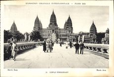 CPA Exposition Coloniale Internationale Paris 1931 Temple d'Angkor Vat