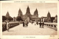 CPA Exposition Coloniale Internationale Paris 1931 Temple d'Angkor Vat