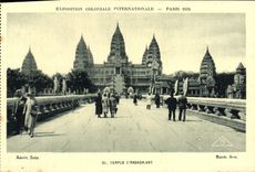 CPA Exposition Coloniale Internationale Paris 1931 Temple d'Angkor Vat