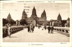 CPA Exposition Coloniale Internationale Paris 1931 Temple d'Angkor Vat