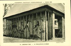 CPA Exposition Coloniale Internationale Paris 1931 Cameroun Togo Le pavillon de la chasse