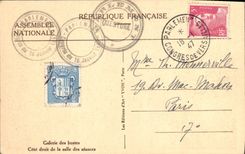 CPA Galerie Des Bustes Cote Droit De LA Salle Des Seances Paris Assemblee Nationale